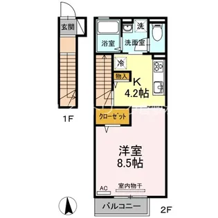 アデランテ【2階】の間取り