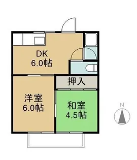 コーポ小田【202号室】の間取り