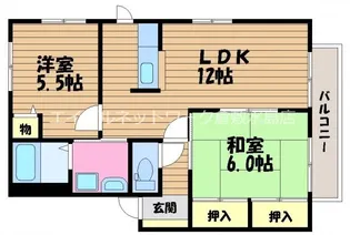 プロヴァンス B棟【201号室】の間取り