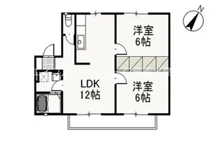 リーヴァ妹尾 B【2階】の間取り
