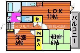 RKパレス岡崎【201号室】の間取り