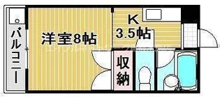 メゾンフルールⅡ【2階】の間取り