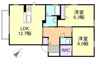 アネシス・アイ A棟【2階】の間取り