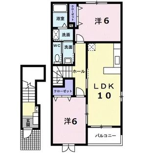 サンリット パレスA【2階】の間取り
