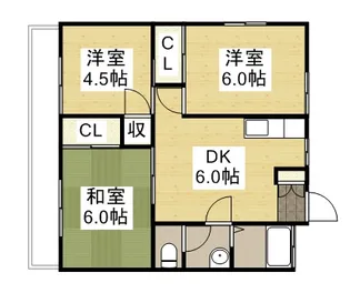 コーポ田上【2階】の間取り