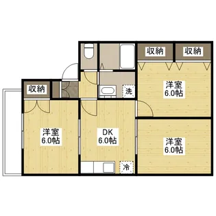 メンバーズタウン草戸Ⅰ【1階】の間取り