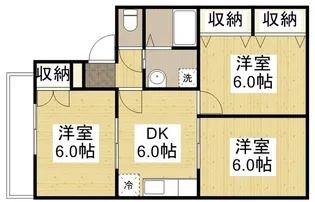 メンバーズタウン草戸Ⅰ【2階】の間取り