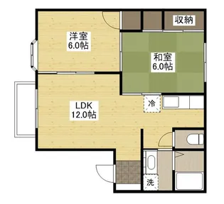ツリーファースト96【2階】の間取り