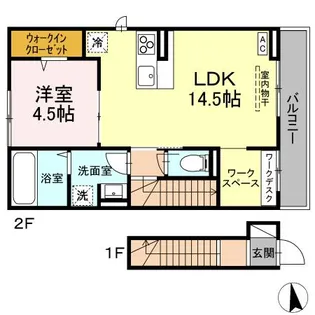 パステル木之庄【2階】の間取り