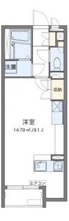 ミランダリゼやまのきた【104号室】の間取り