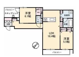 フィル(シャーメゾン・ホテルライク仕様)【3階】の間取り