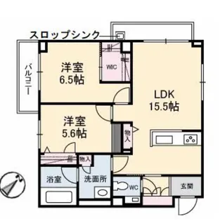 フィル(シャーメゾン・ホテルライク仕様)【2階】の間取り