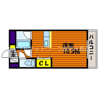 ドムス倉敷【201号室】の間取り