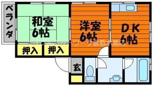 ジョイフル西中【2階】の間取り