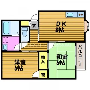 シャトル三瑞Ⅱ【1階】の間取り