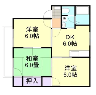 プロムナードD棟【2階】の間取り