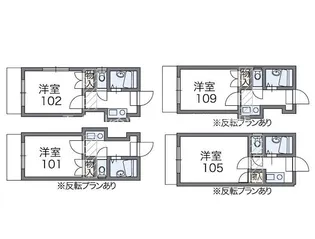 岡山県倉敷市北畝1丁目【アパート】の間取り