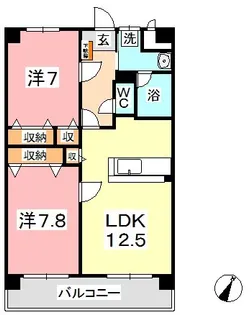 ベルフォーレ水島【3階】の間取り