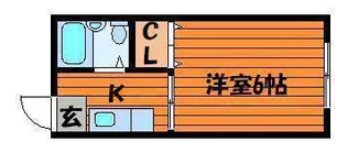 エフシリーズ日ノ出 A棟【1階】の間取り