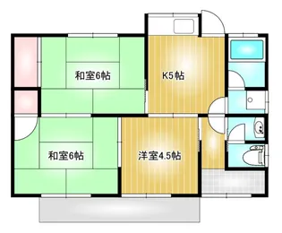 岡山県倉敷市中島【一戸建】の間取り