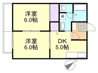 エンデバーB棟【202号室】の間取り