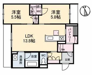 フローラ【1階】の間取り