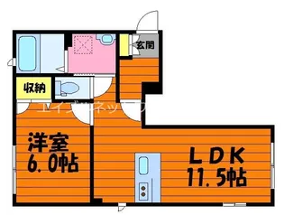 セレッソ浜町C【1階】の間取り