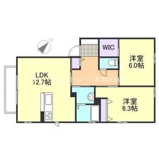 アネシス・アイ B棟【2階】の間取り