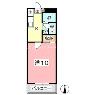 ロイヤルパレス船穂【3階】の間取り