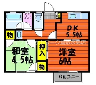 アコオグリーンタウン【1-2号室】の間取り
