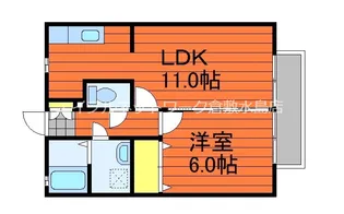 オクトーブル【201号室】の間取り
