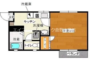 パストラルA棟【2階】の間取り