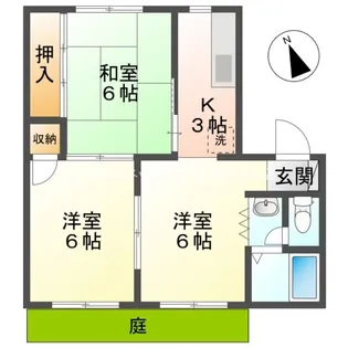 コーポT&S【105号室】の間取り