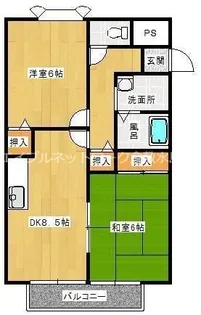 サンガーデン新倉敷【A101号室】の間取り