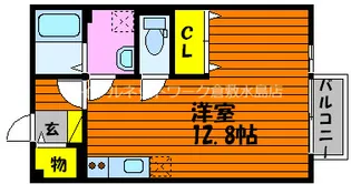 ワンズ B棟【107号室】の間取り