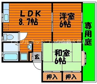 ベルフォーレ B棟【102号室】の間取り