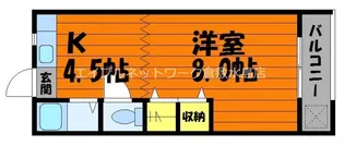 二子ハイツ【1階】の間取り