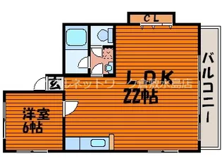 ファーレンハイトV【2階】の間取り