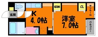 スカイコートマンションⅡ【205号室】の間取り