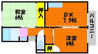 プレジール中山【102号室】の間取り