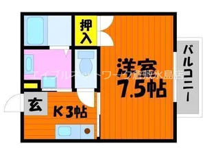 ウッドヴィレッジ【1階】の間取り