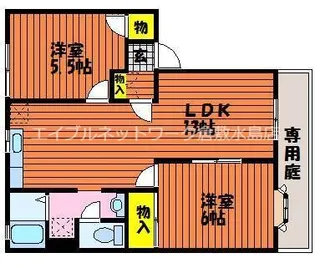 グリーンパーク西辛川C【1階】の間取り