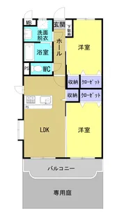 岡山県倉敷市船穂町船穂【マンション】の間取り