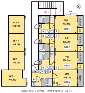 玉島長尾ハイツ B棟【2階】の間取り