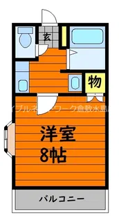 ガーデンヒルズ上東Ⅰ【102号室】の間取り