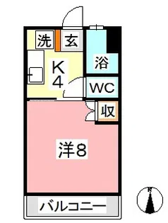 サンライズ【3階】の間取り