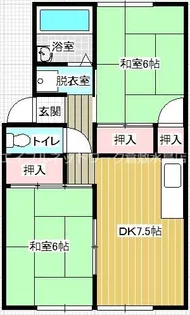 ファミール矢吹B棟【101号室】の間取り