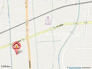 ベリーオーライC【1階】の地図