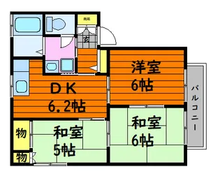 Dias雅【2階】の間取り