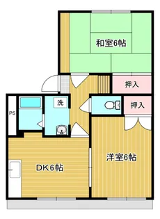 メゾン庭瀬C棟【102号室】の間取り